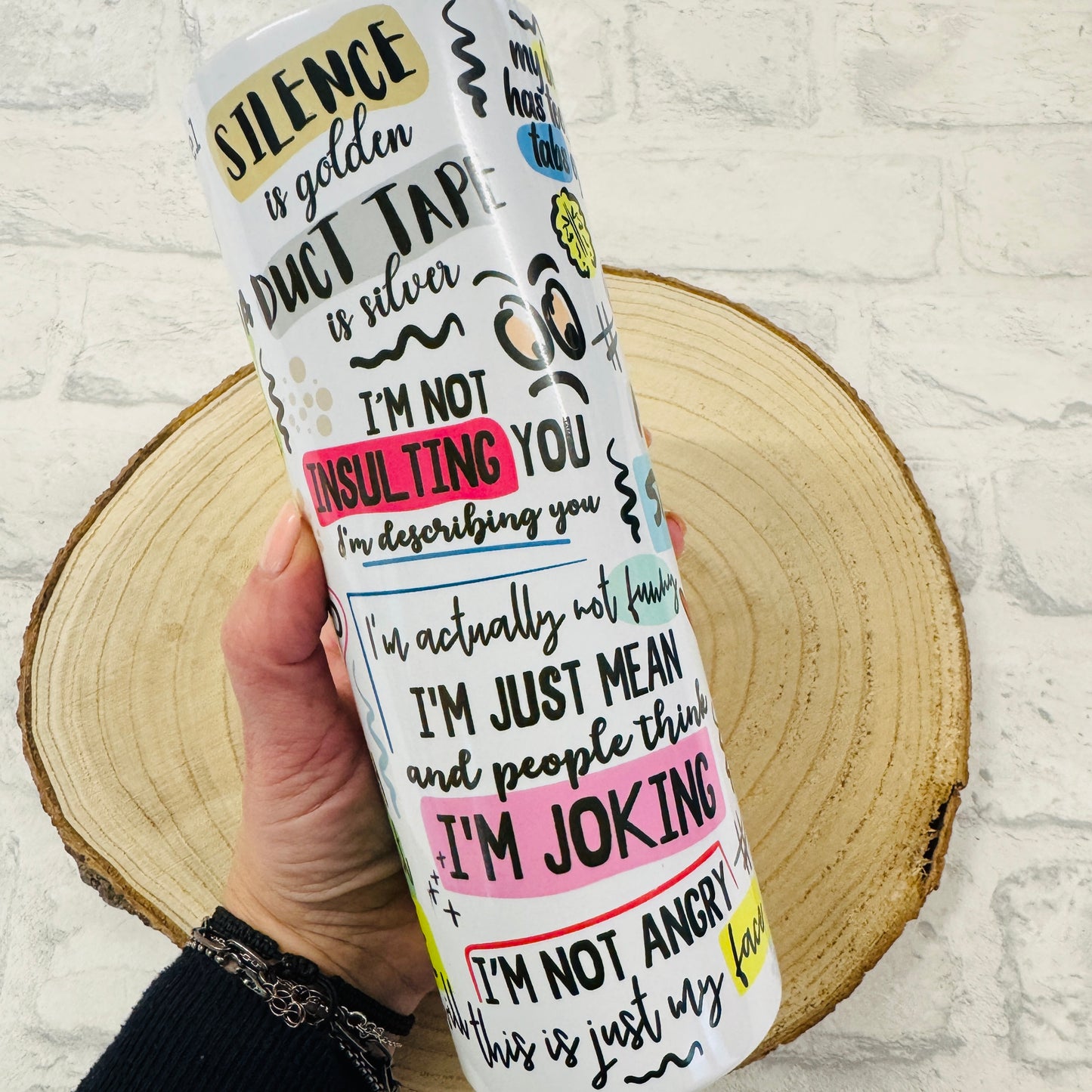 My Daily Sarcastic Cup 20oz Stainless Steel Tumbler