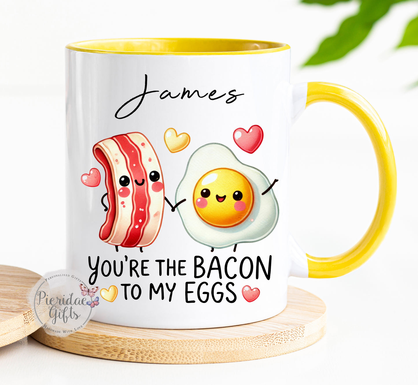 You're the bacon to my eggs Personalised Mug