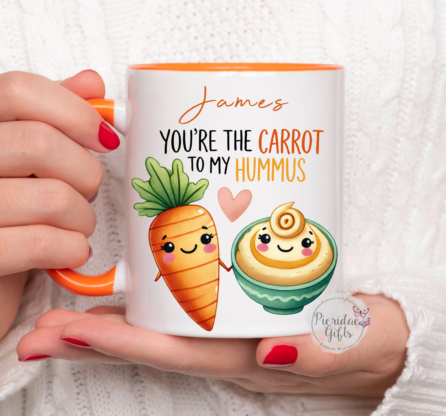 You're the carrot to my hummus Personalised Mug