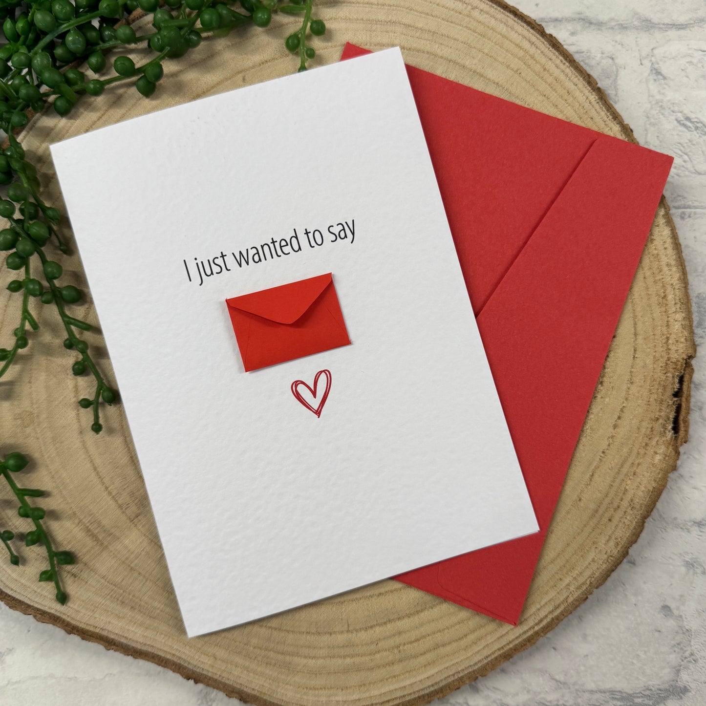 I just wanted to say Greeting Card