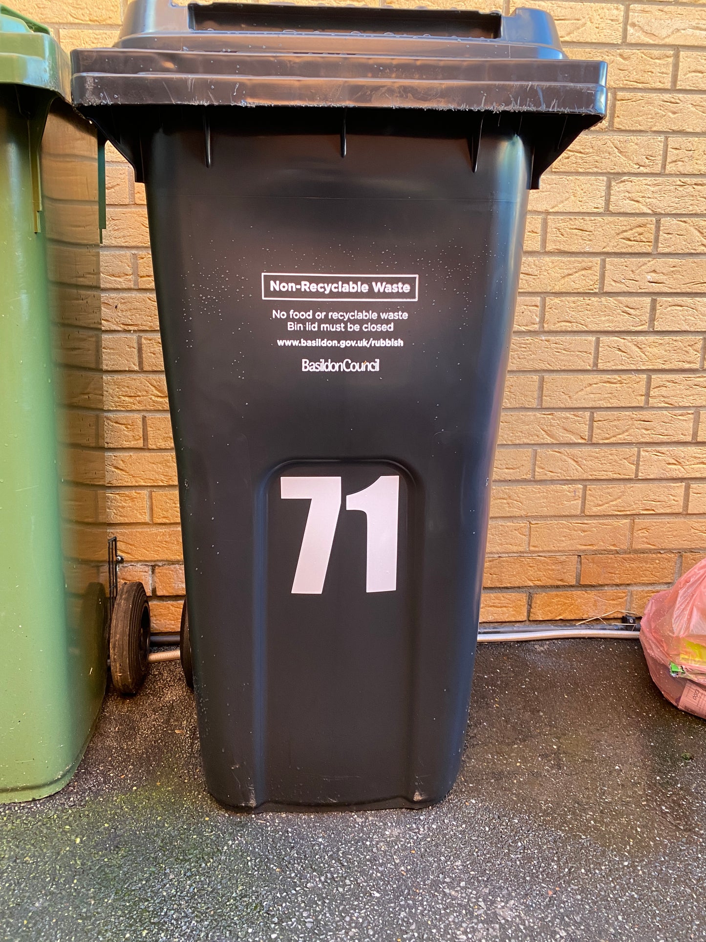 Black Wheelie Bin Sticker