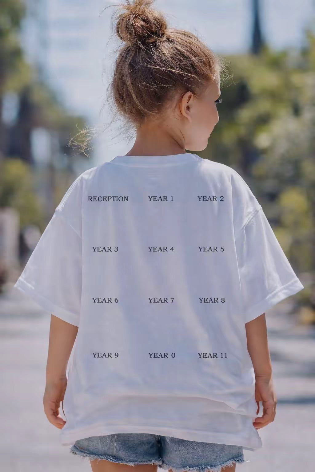 Class of 2038 Grow with me Personalised Handprint T shirt