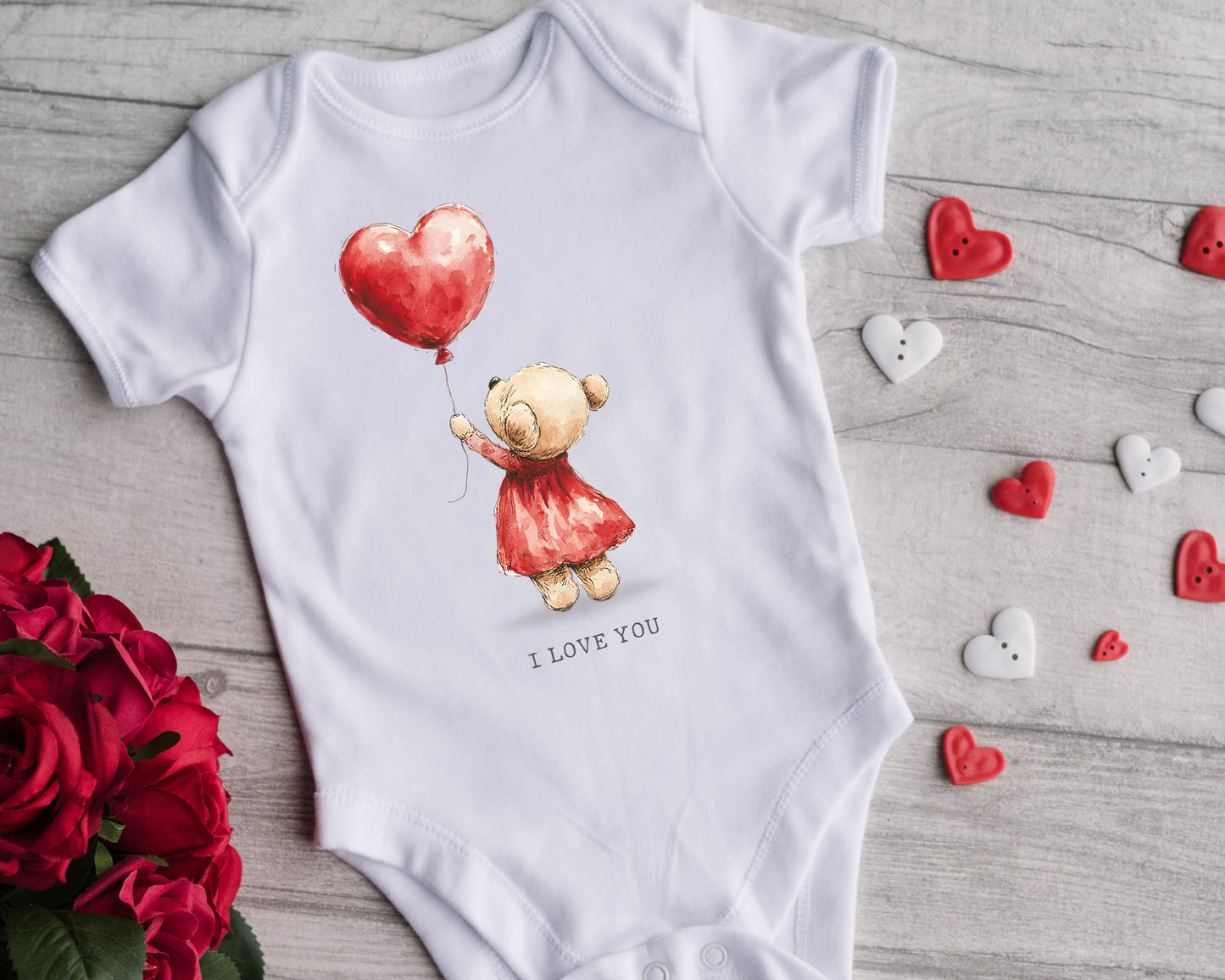 Valentine Bear Bodysuit