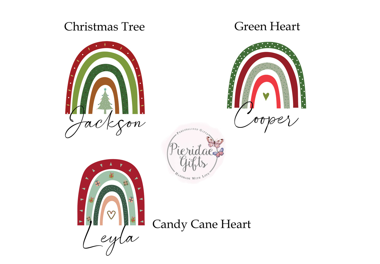 Personalised Christmas Rainbow Bauble