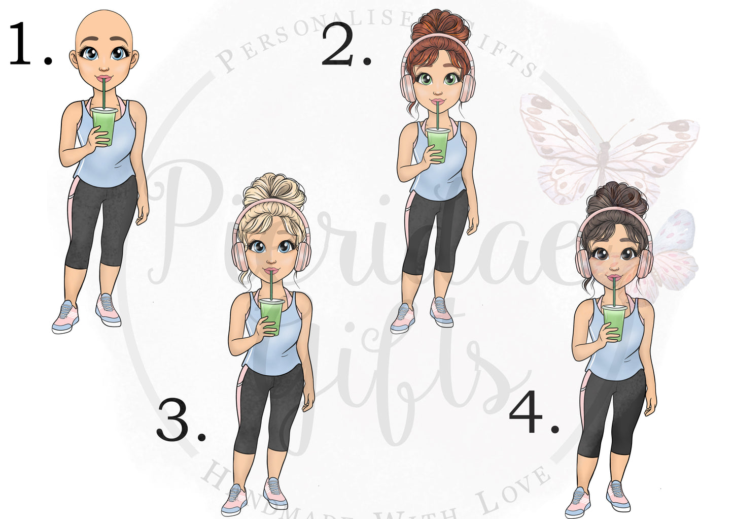 Personalised Juice Character Water Bottle