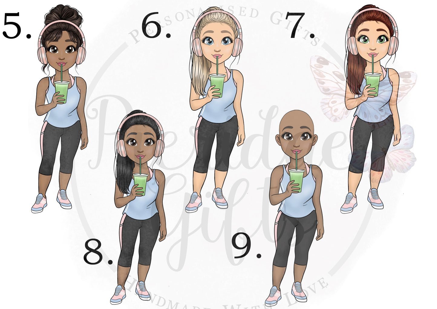Personalised Juice Character Water Bottle