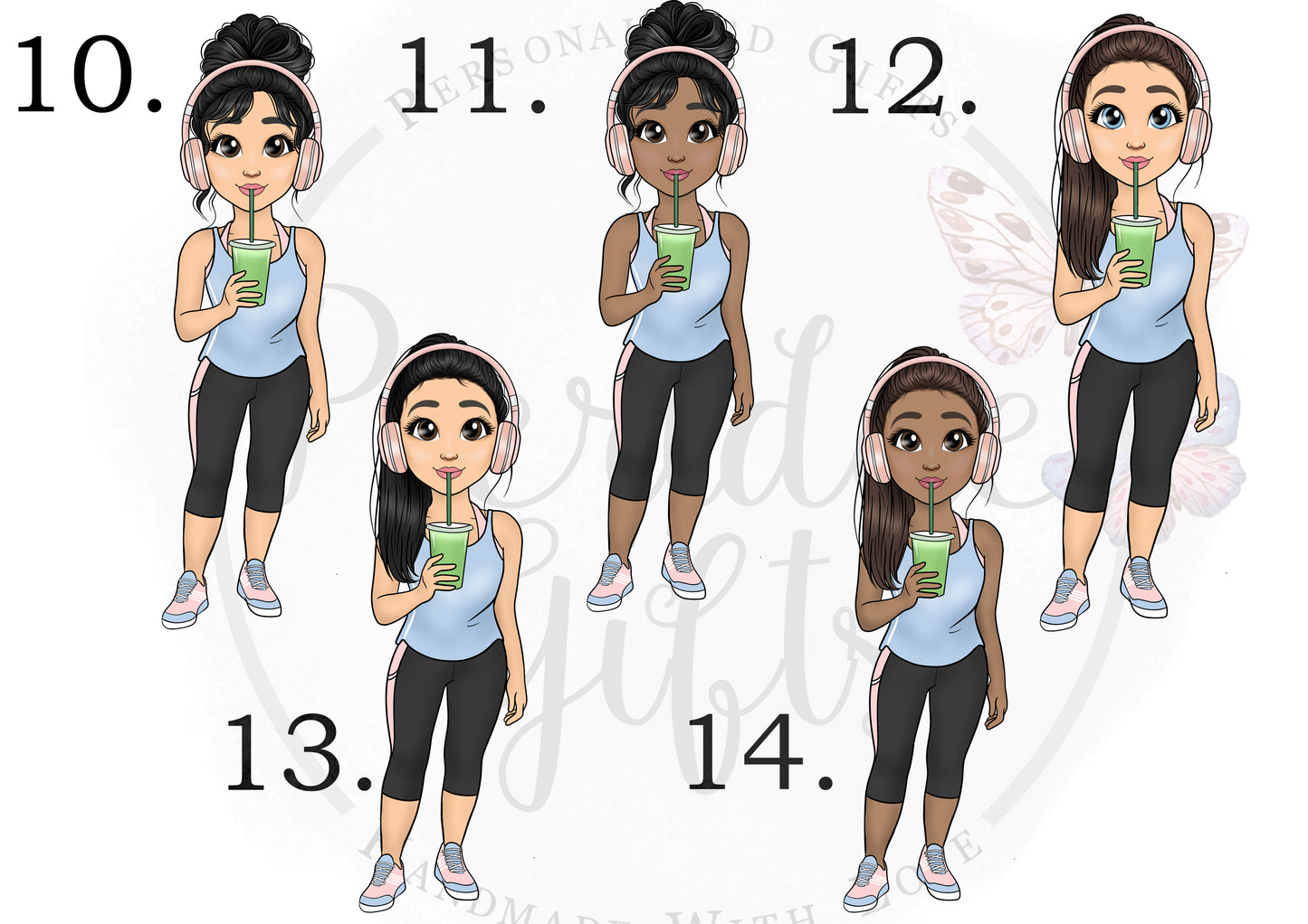Personalised Juice Character Water Bottle