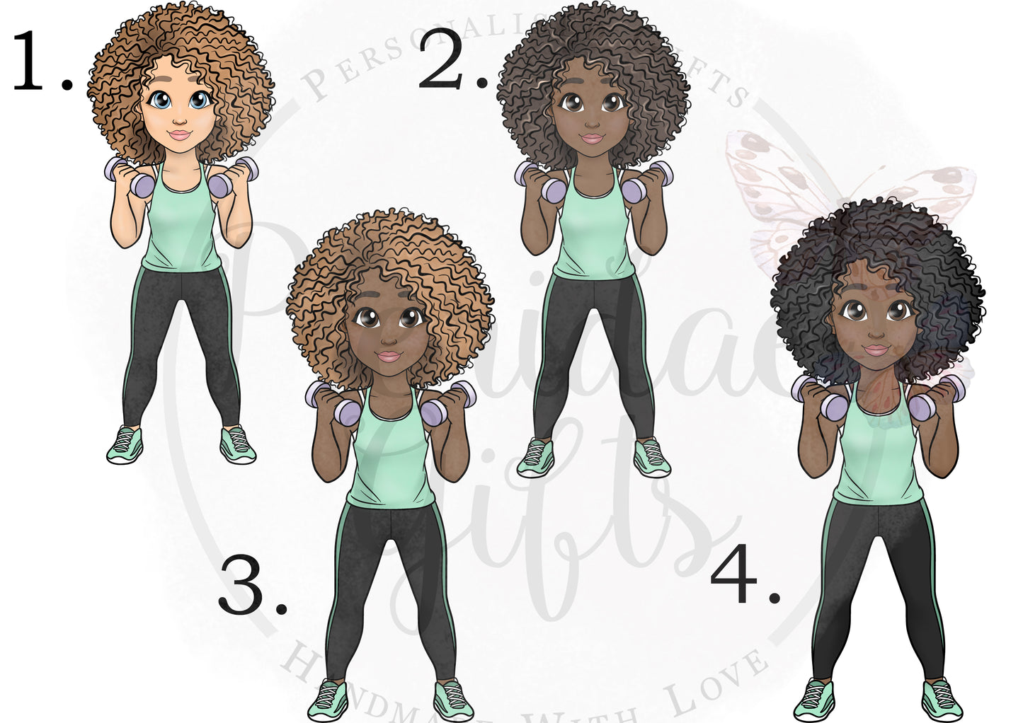 Personalised Character Weights Water Bottle