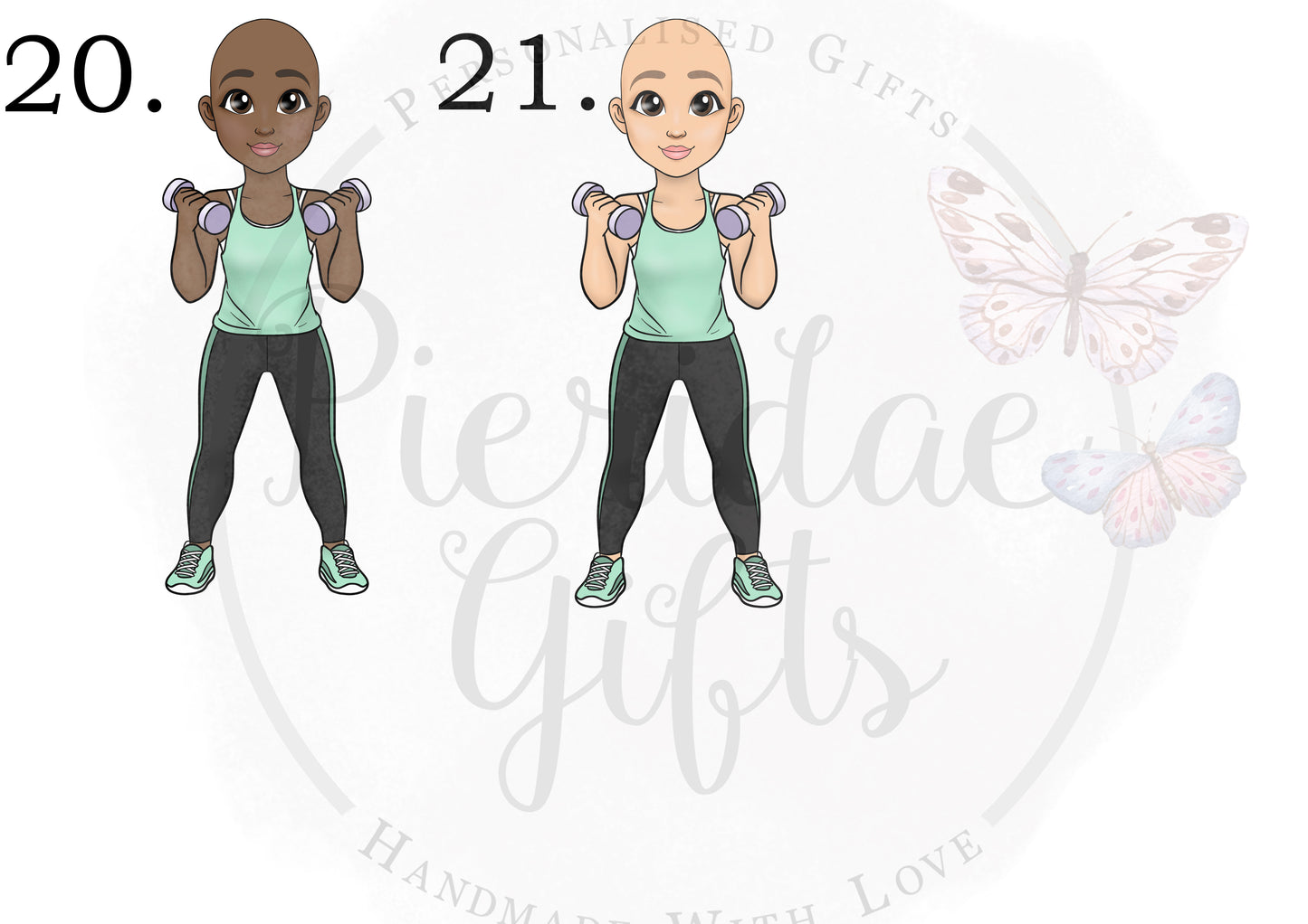 Personalised Character Weights Water Bottle