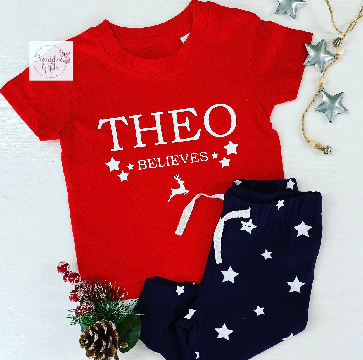 Personalised Christmas Believes Children's PJ