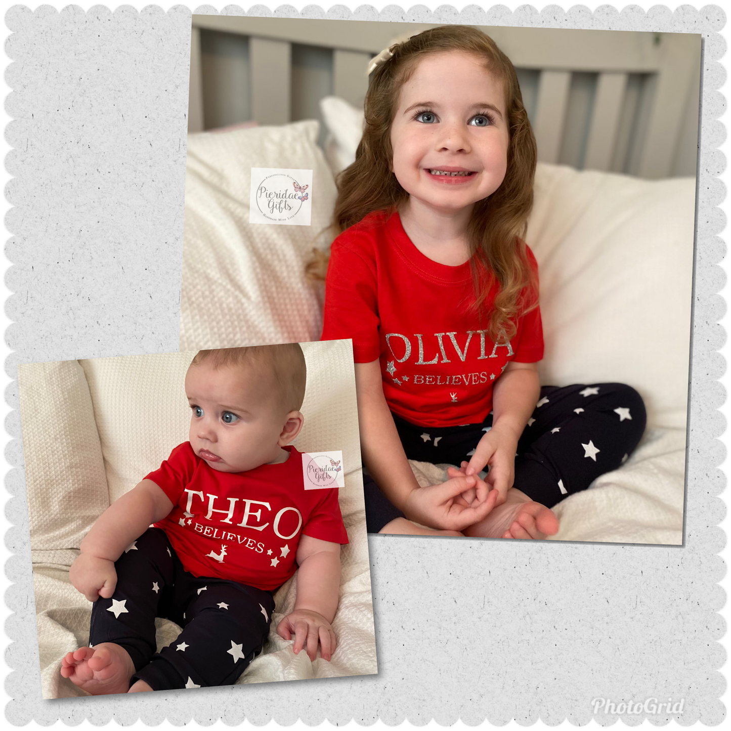 Personalised Christmas Believes Baby / Toddler PJ