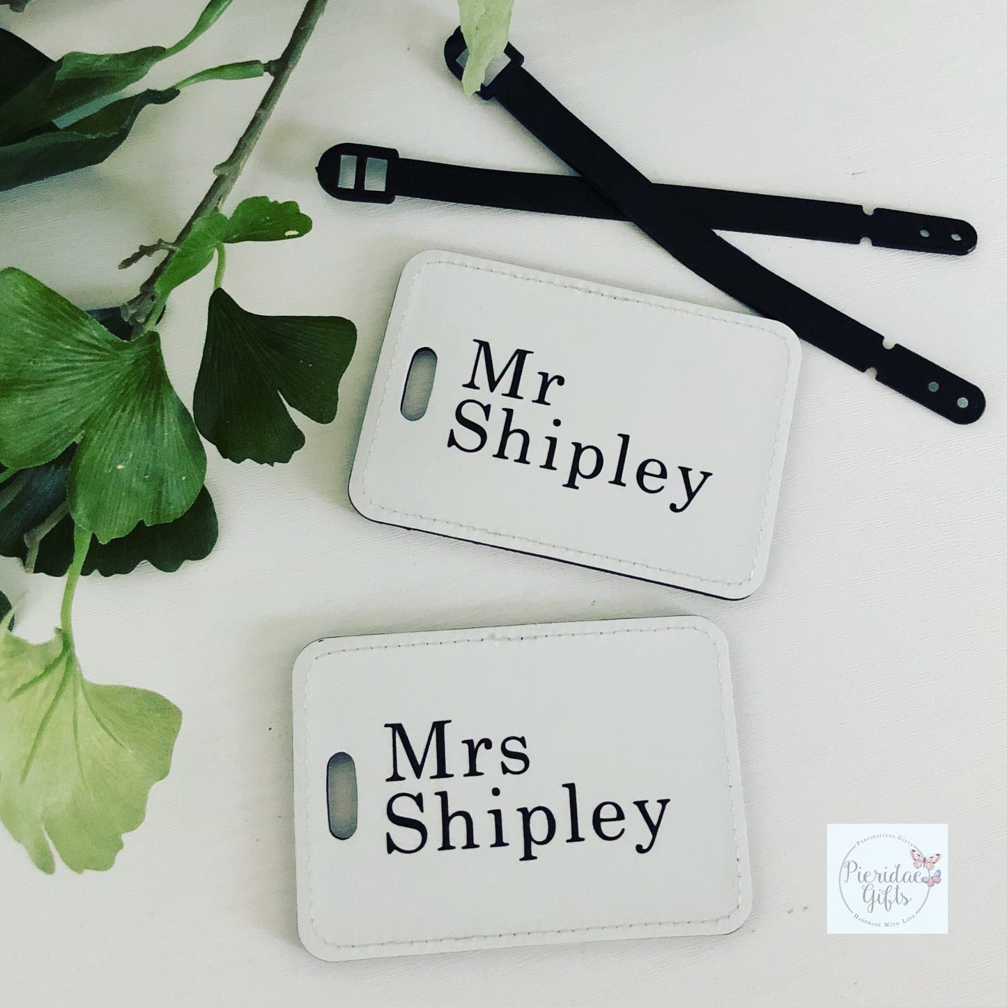 Personalised Wedding Luggage Tags Set