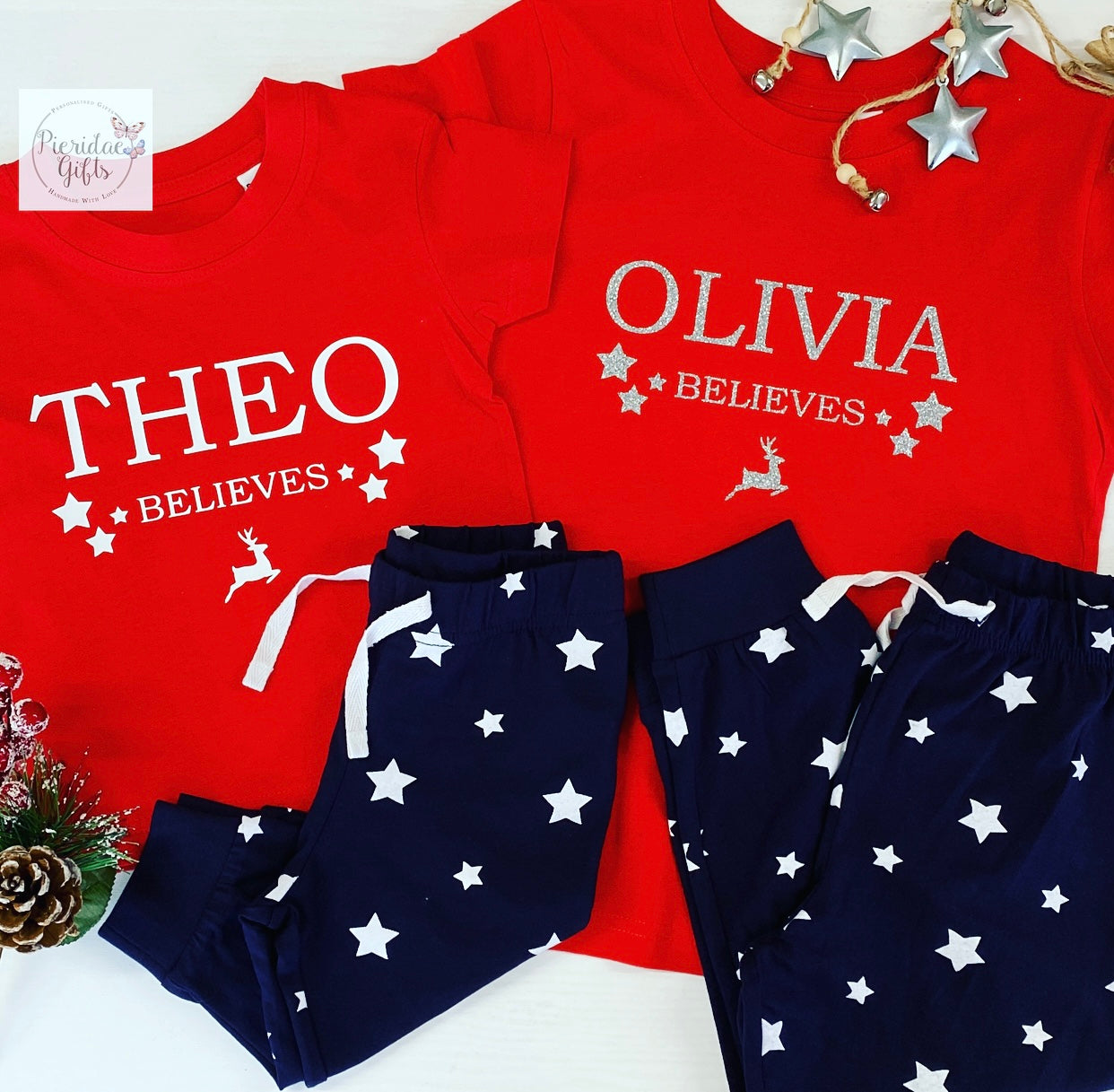 Personalised Christmas Believes Children's PJ