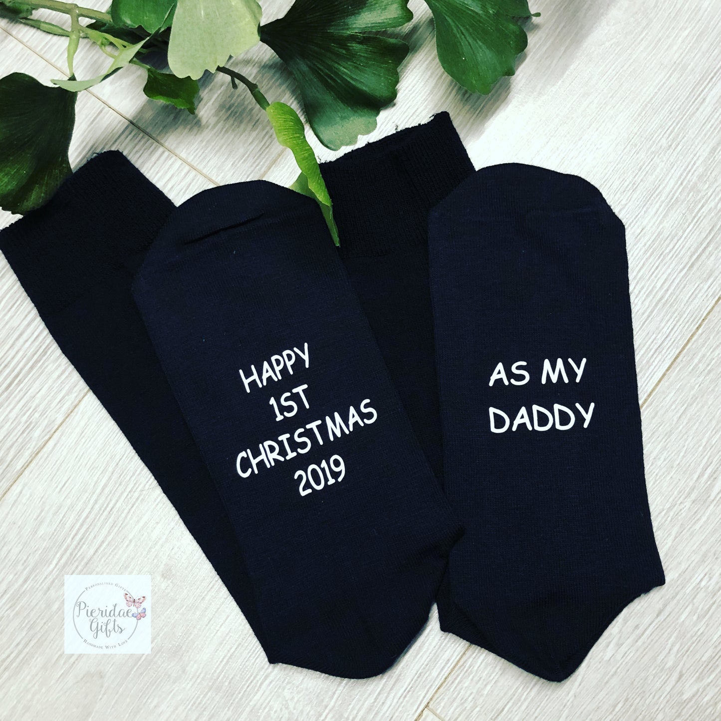 Personalised Happy 1st Christmas Socks
