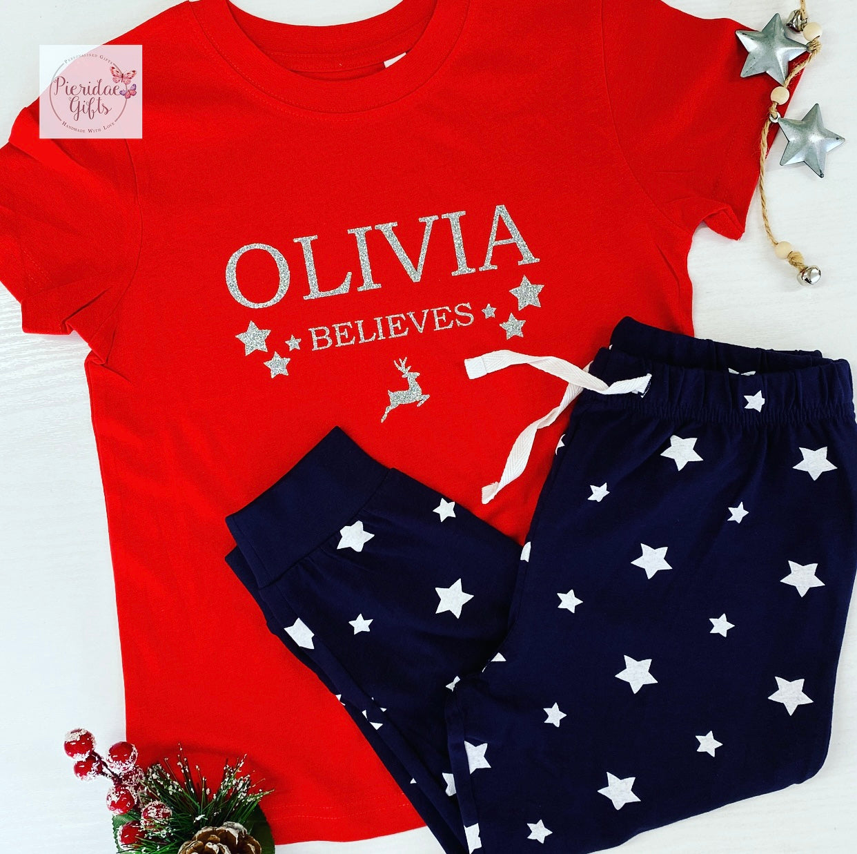 Personalised Christmas Believes Children's PJ