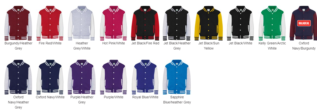 Personalised Kids Varsity Jacket