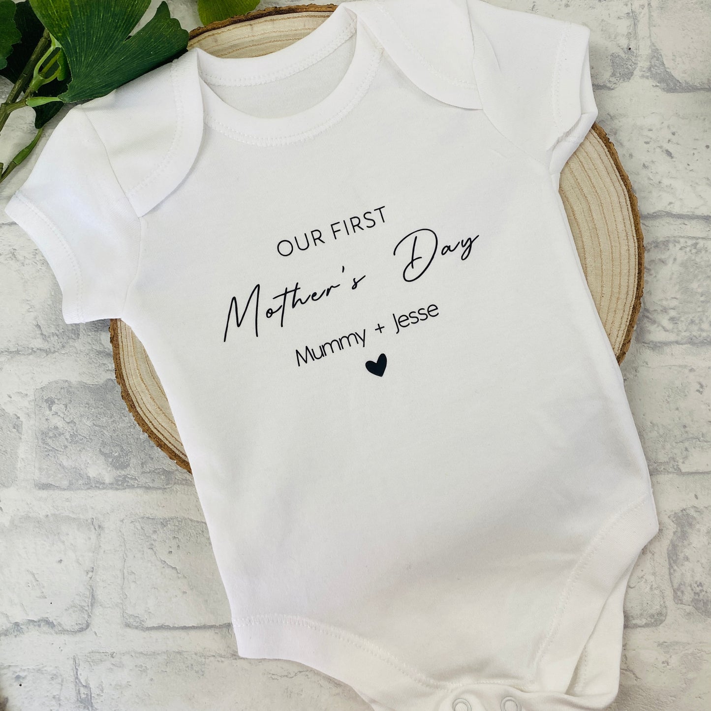 Personalised Our First Mother's Day Baby Vest