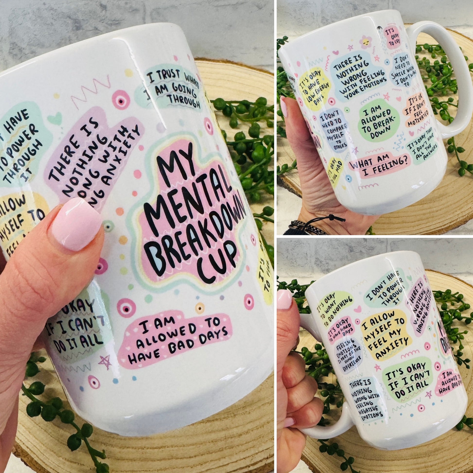 15oz My Mental Breakdown Mug, Cup. It's okay not to be okay gift. Mental Health Matters.