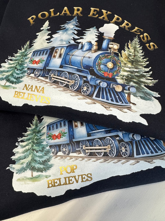 Personalised Christmas Polar Express Hoodie