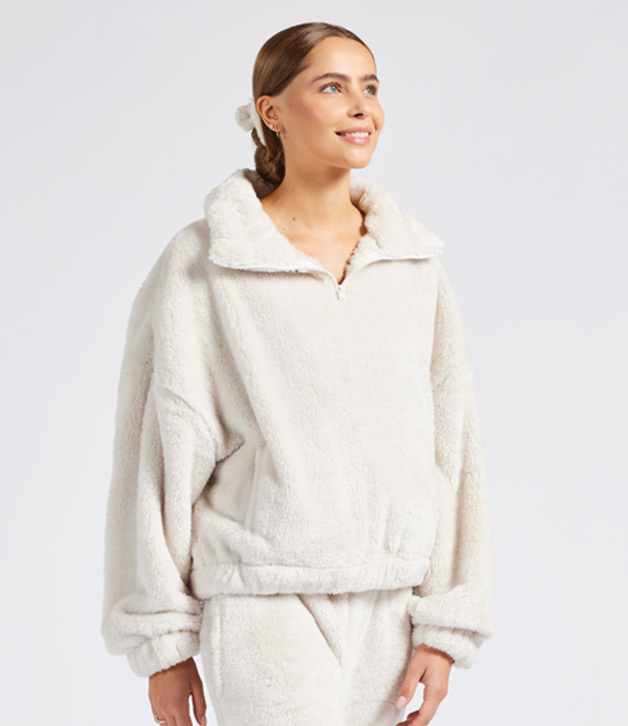 Fluffy Teddy 1/4 Zip Fleece (different colours)