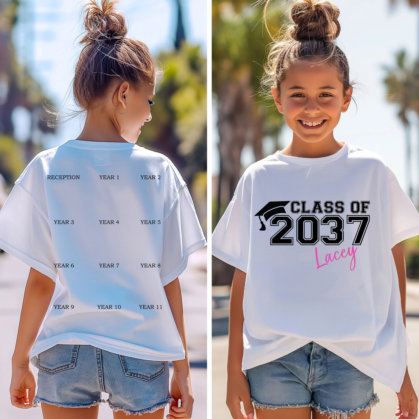 Grow with me handprint class of 2037, 2038, 2039, 2040 t shirt