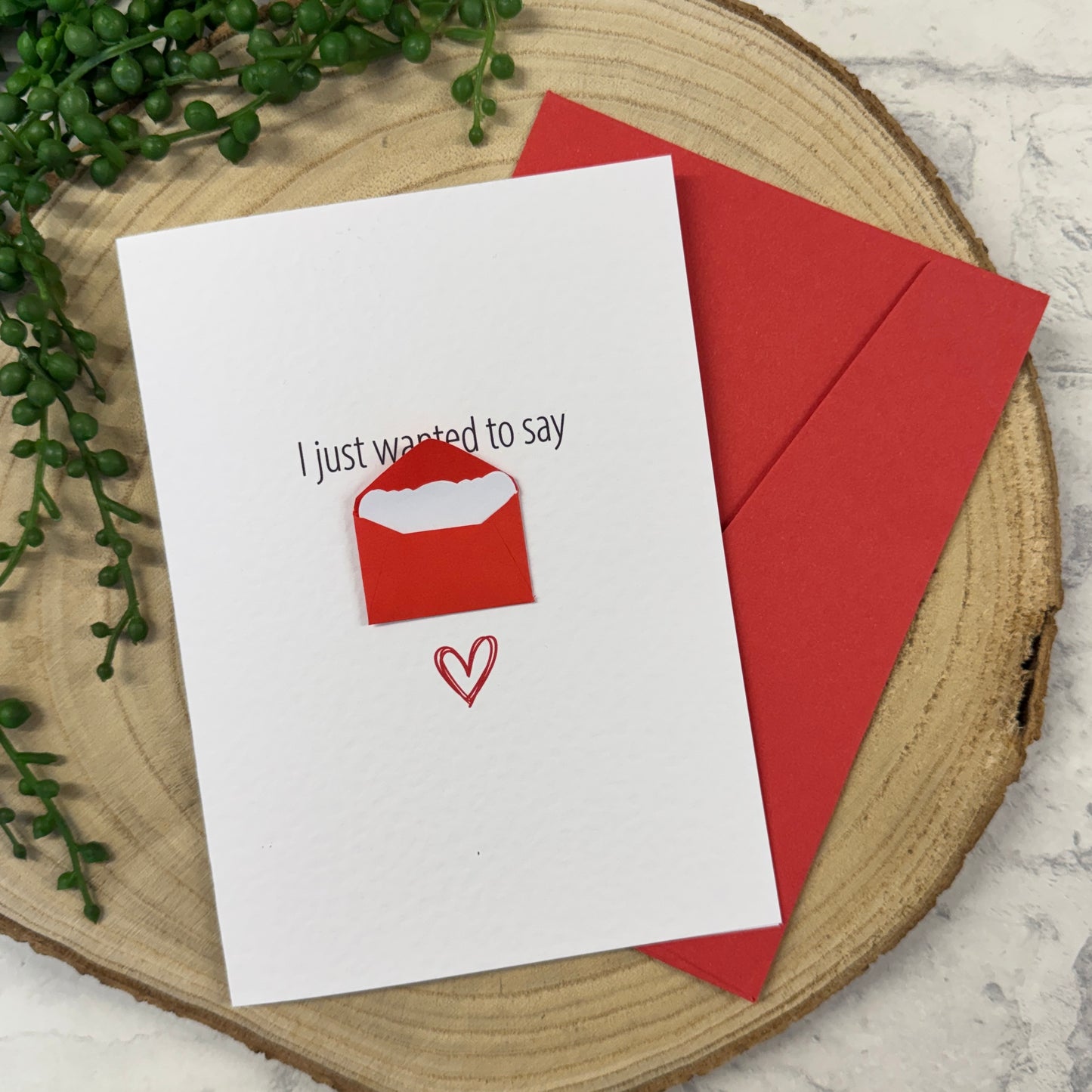 I just wanted to say Greeting Card