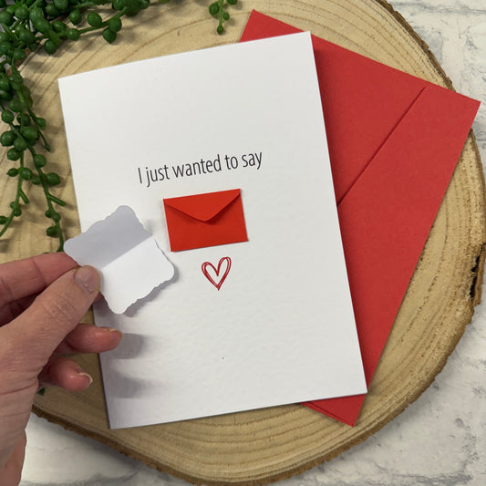 I just wanted to say Greeting Card