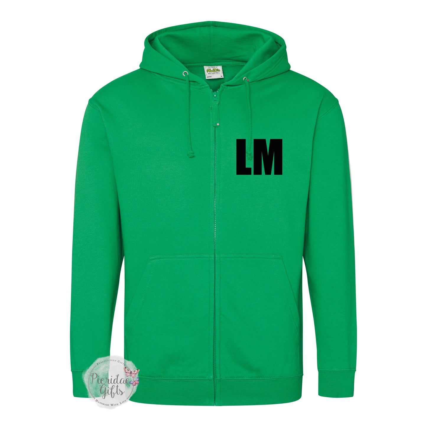 WILLOWS PRIMARY SCHOOL KELLY GREEN 2026 - Personalised Zip Up Levers Hoodie