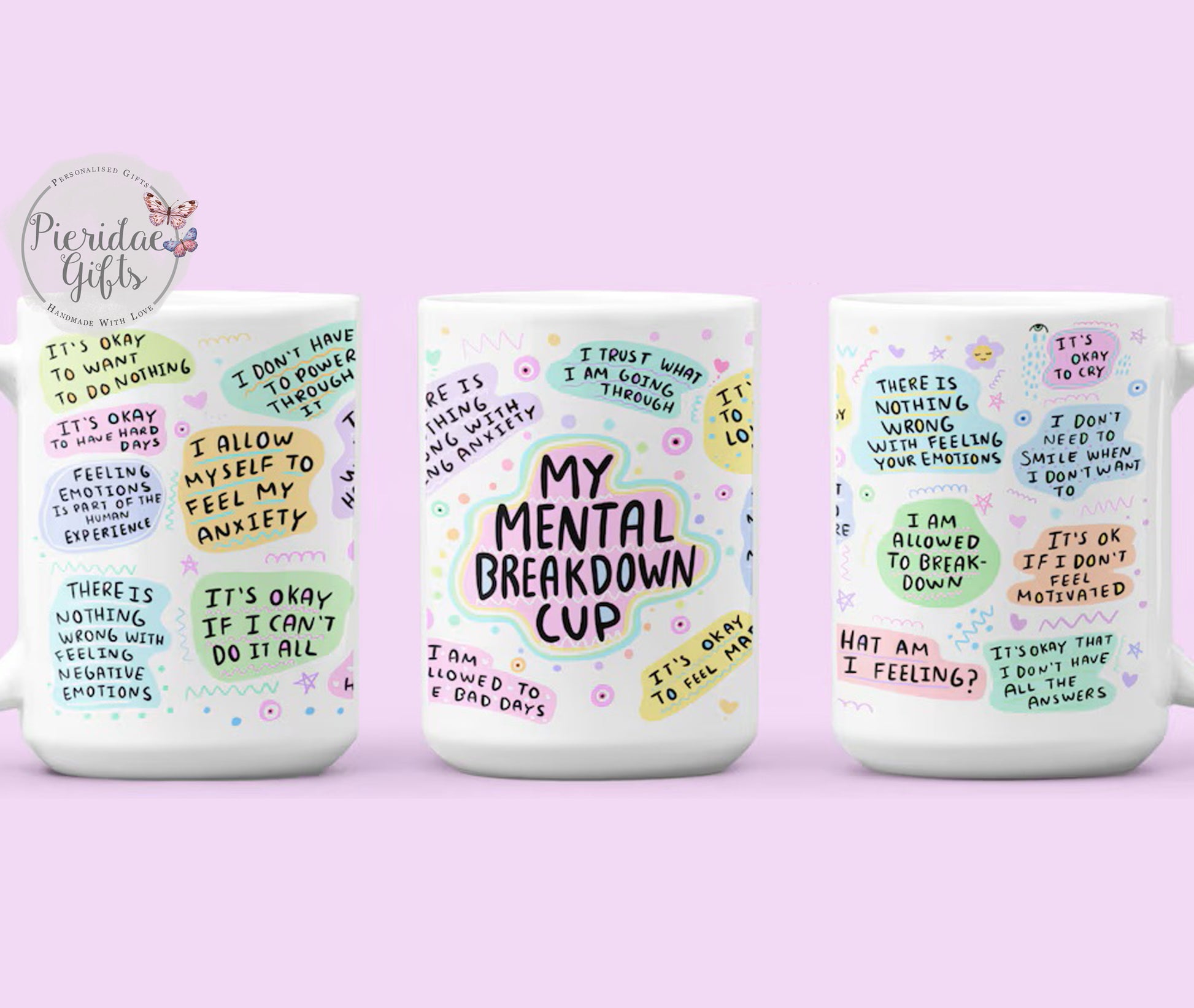 15oz My Mental Breakdown Mug, Cup. It's okay not to be okay gift. Mental Health Matters.
