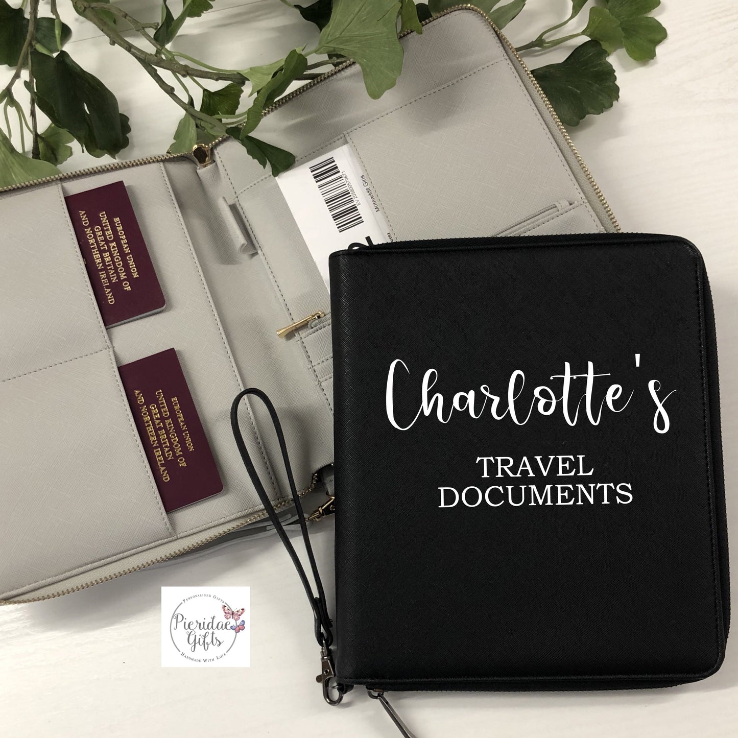 Personalised Boutique Travel Document Holder