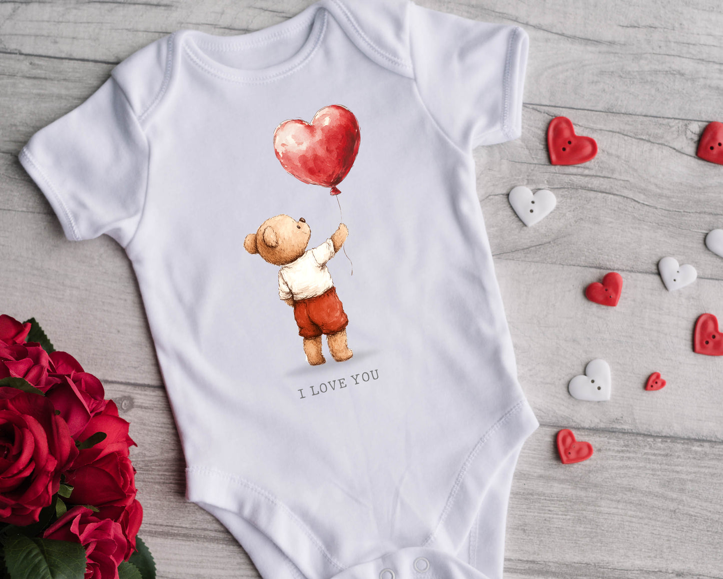 Valentine Bear Bodysuit