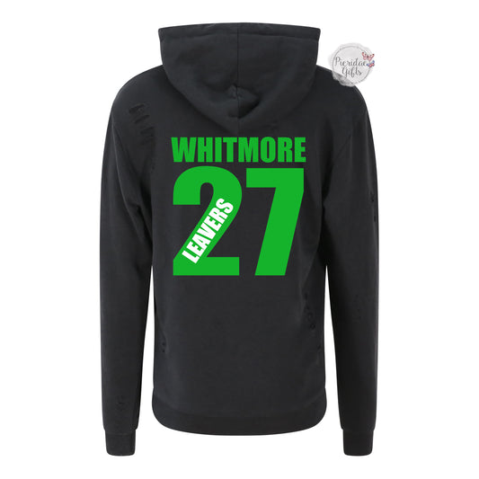 WHITMORE PRIMARY SCHOOL 2027 - Personalised Zip Up Levers Hoodie