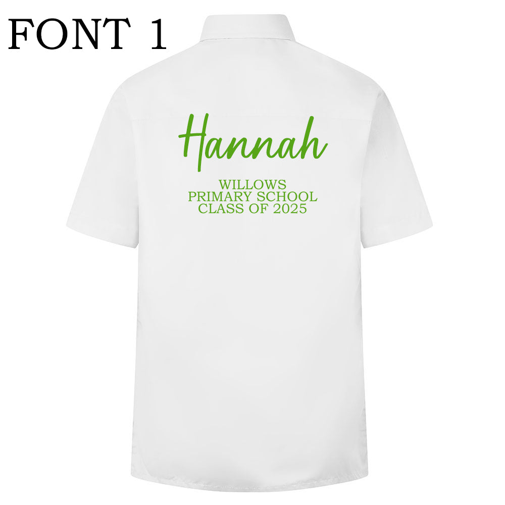 Personalised Willows Primary Leaver Shirt - 2025
