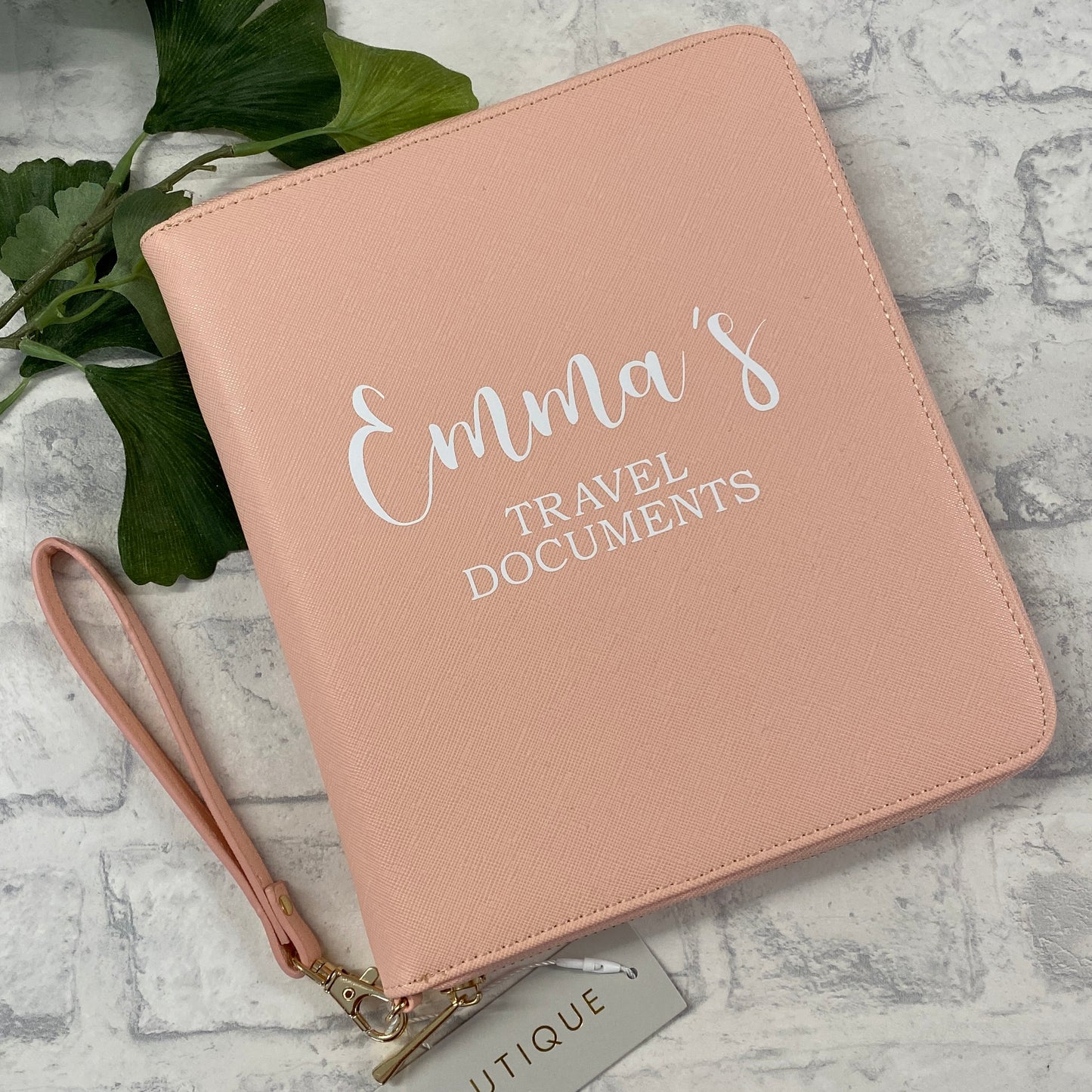 Personalised Boutique Travel Document Holder