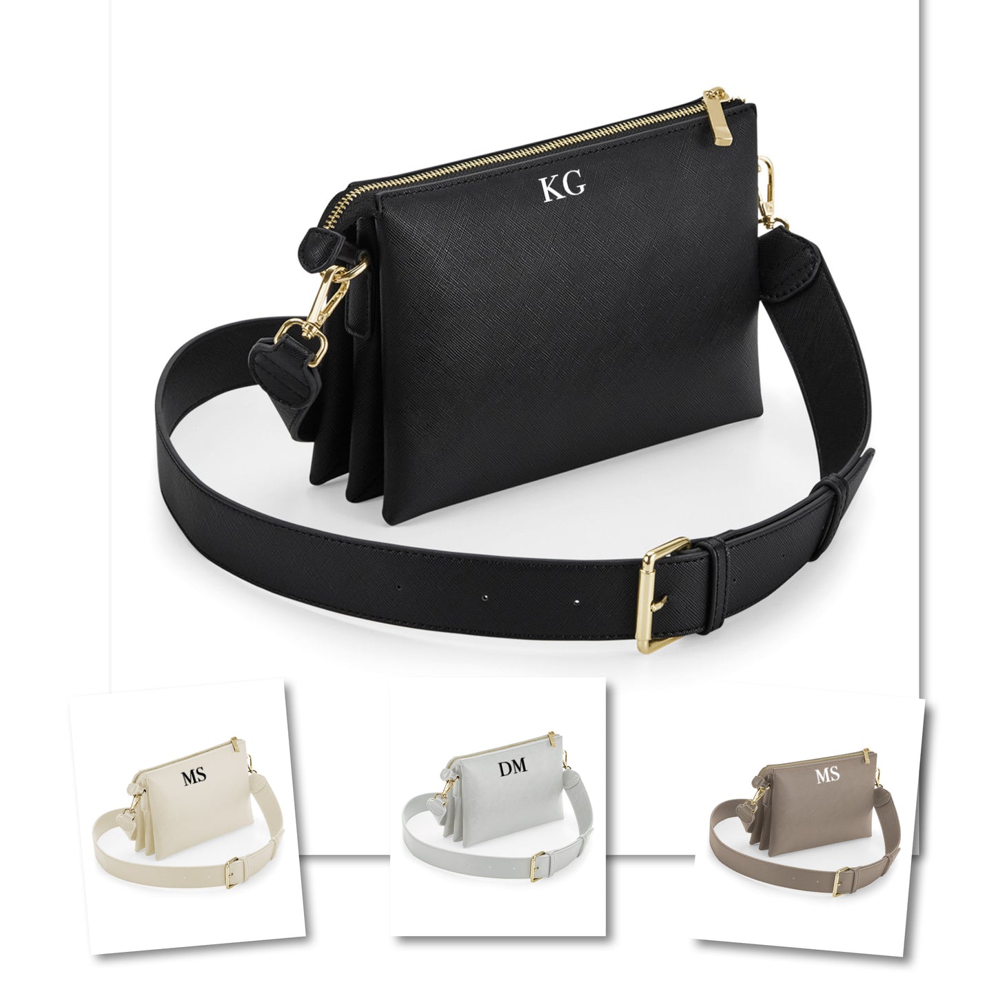 Personalised Boutique Soft Cross Body Bag
