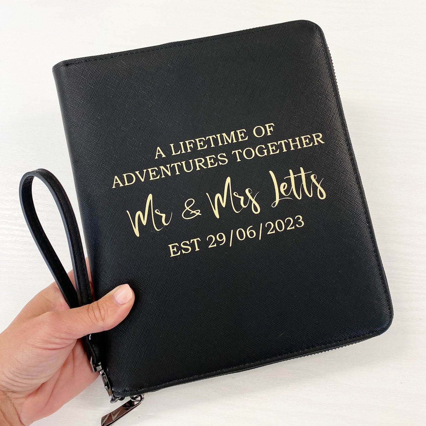 Personalised Boutique Travel Document Holder