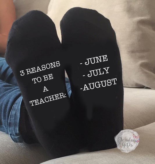 Teacher's Socks - June, July, August