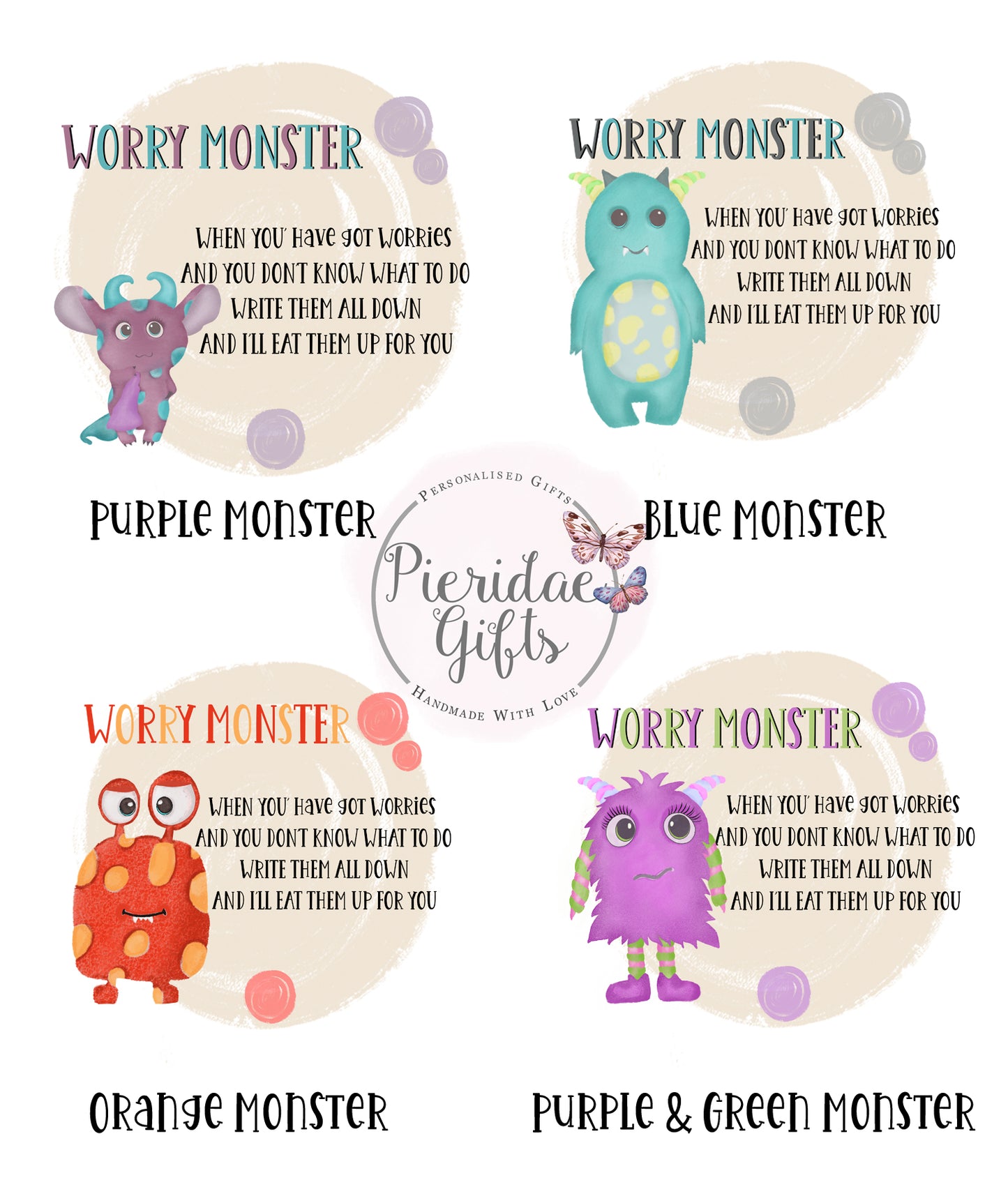 Worry Monster Gift Set