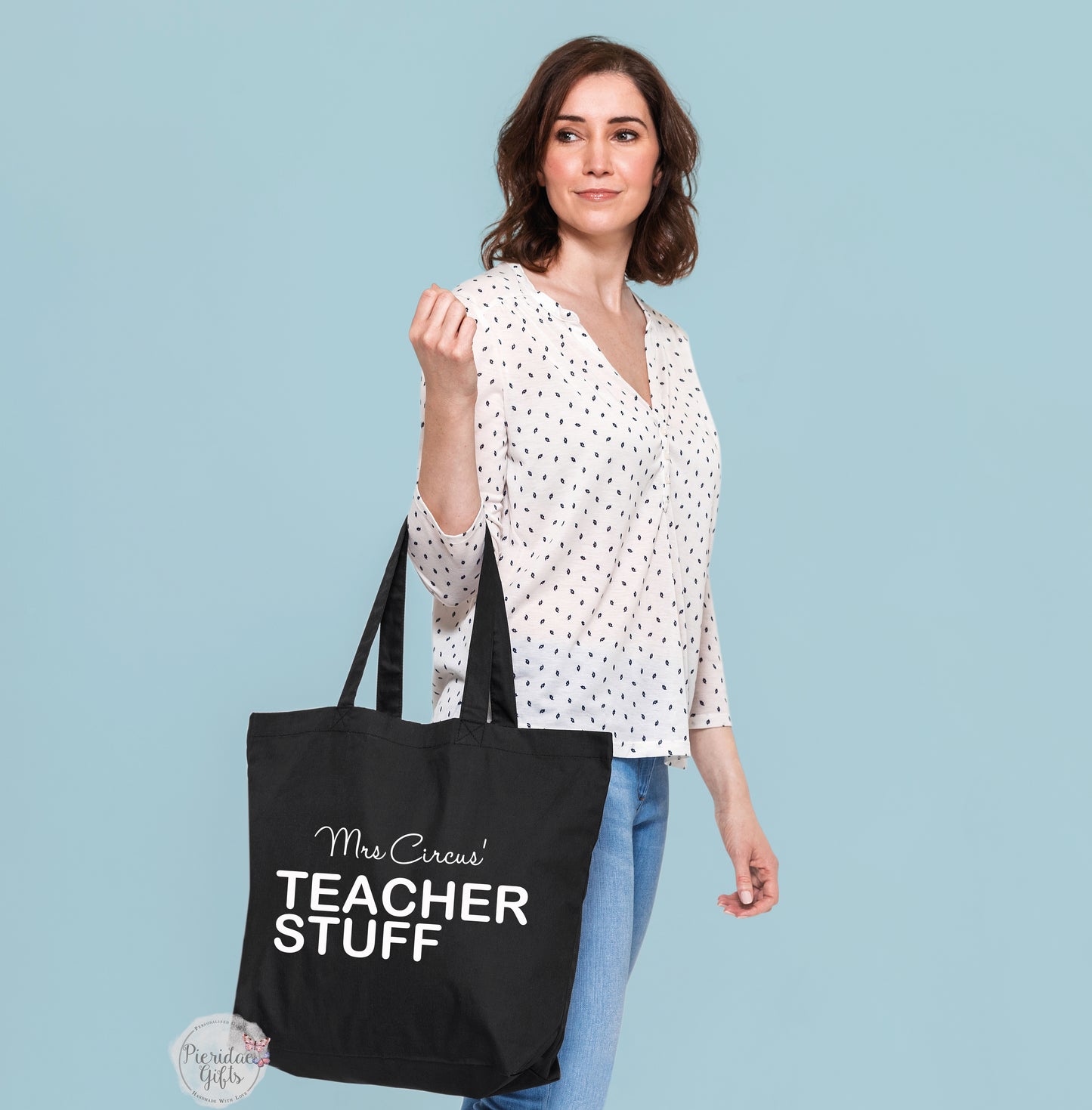 Personalised Teacher Stuff Maxi Tote Bag