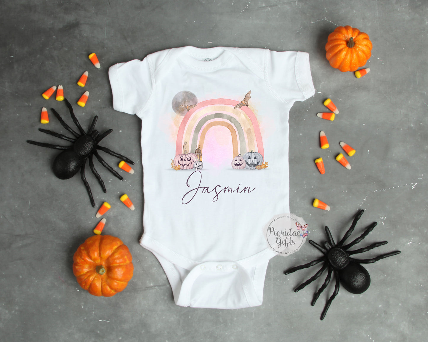 Halloween Rainbow Baby Vest