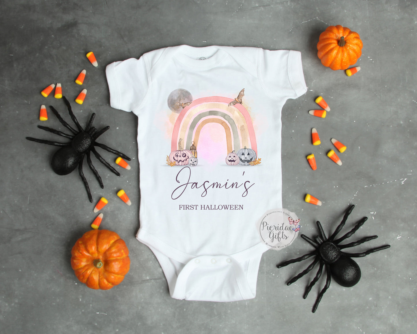 Halloween Rainbow Baby Vest