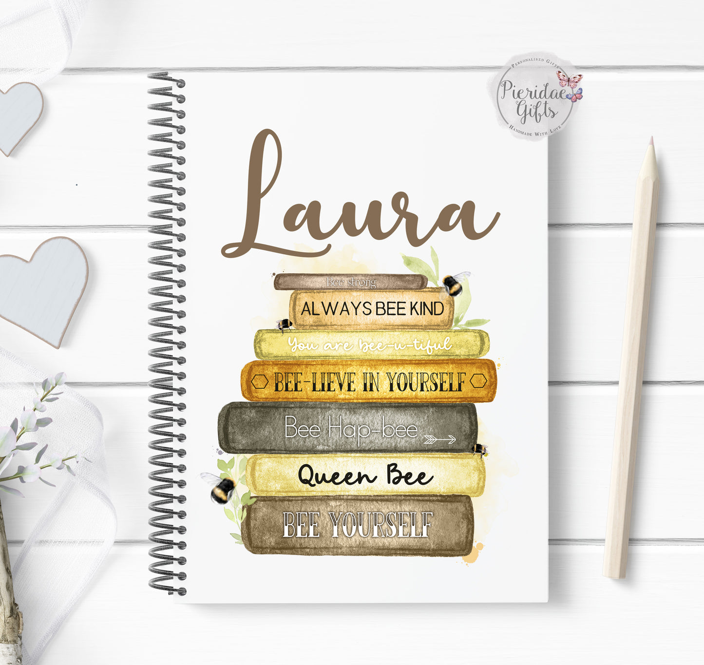 Personalised Affirmation Bee A5 Note Book
