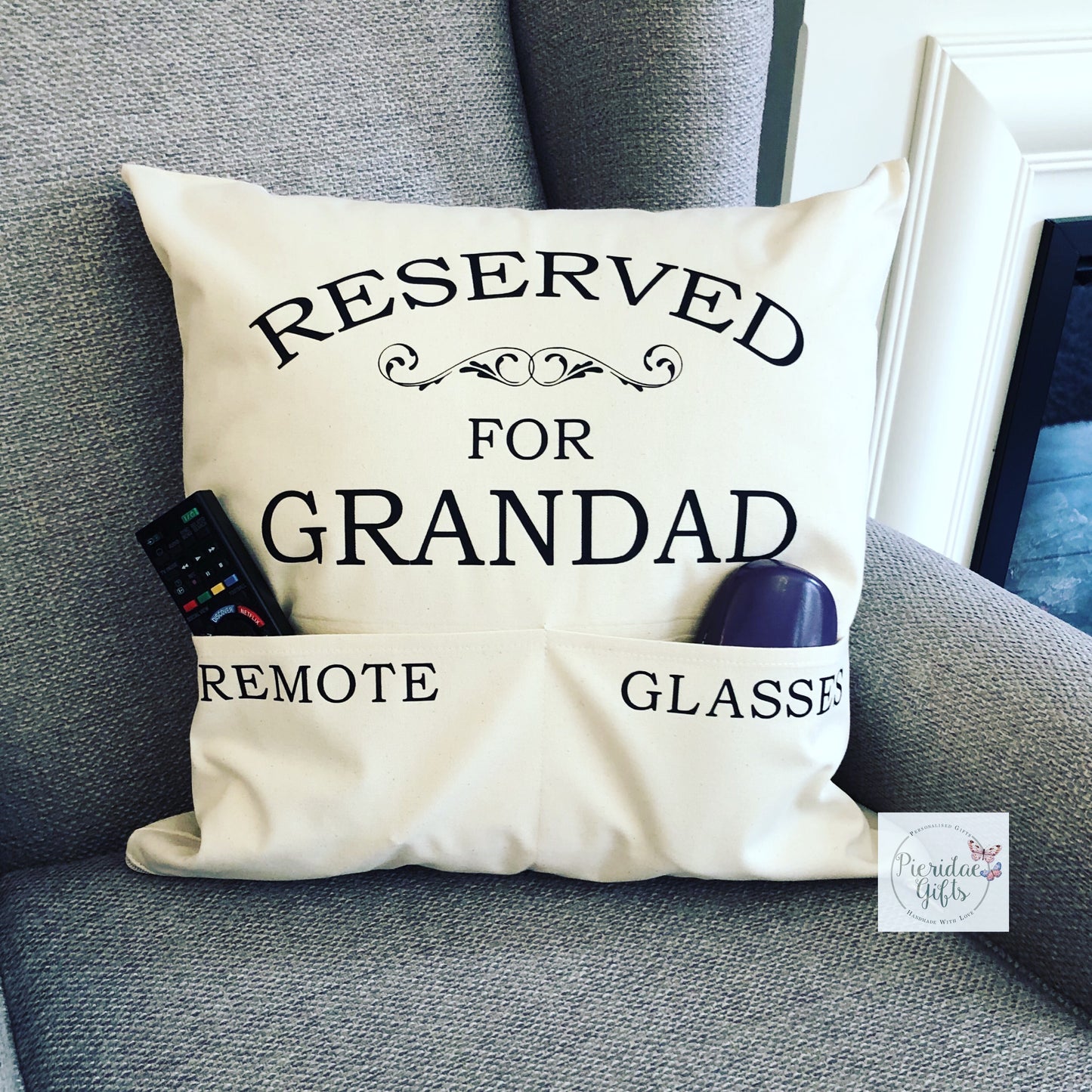 Double Pocket Cushion (other female titles available)