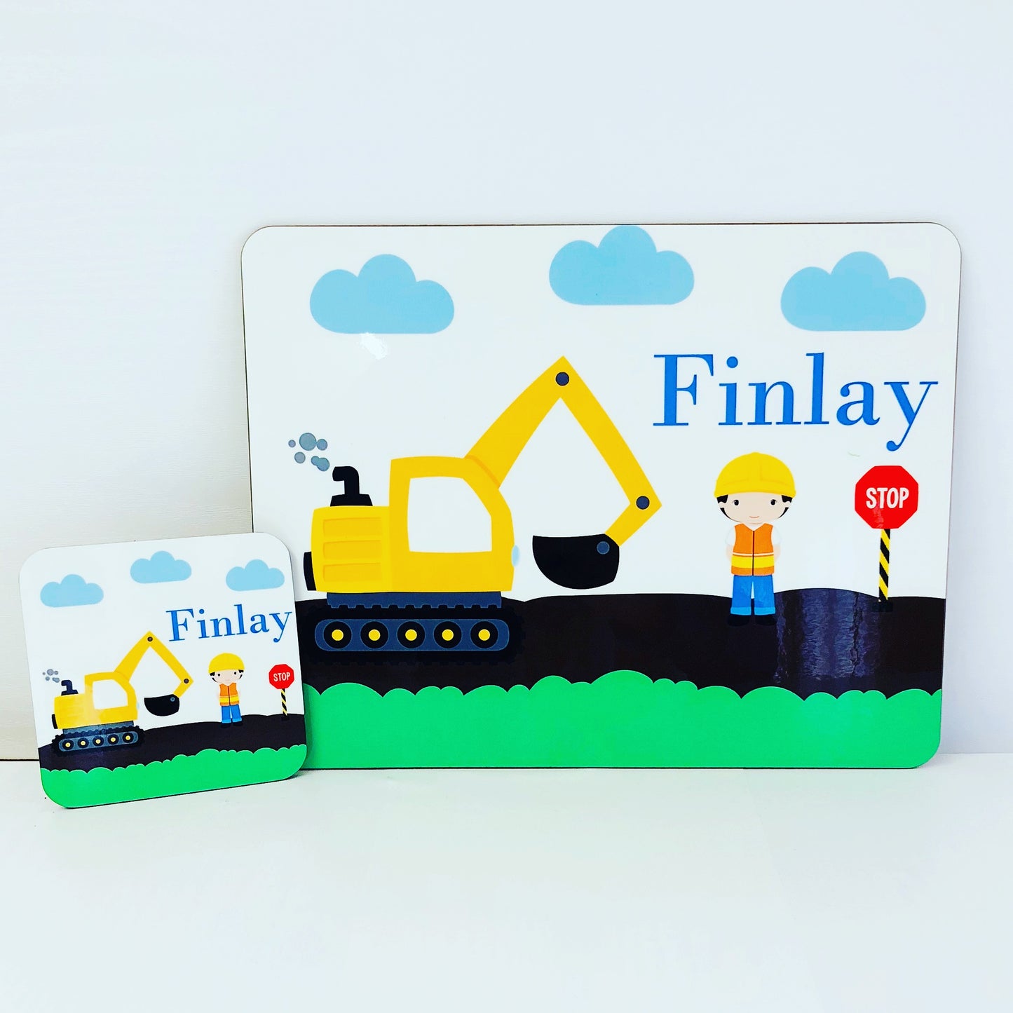 Personalised Children's Placemat and Coaster Set (Other designs available)