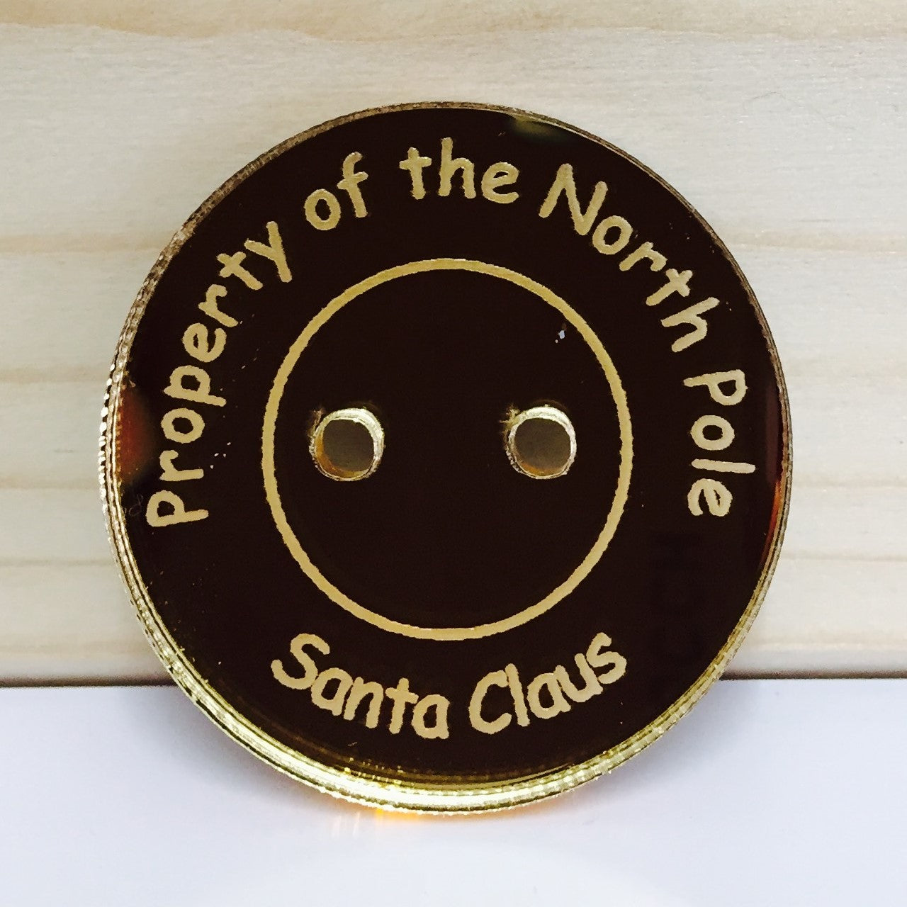 Santa's Lost Gold Button