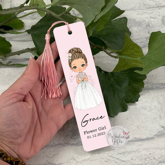 Personalised Flower Girl Bookmark