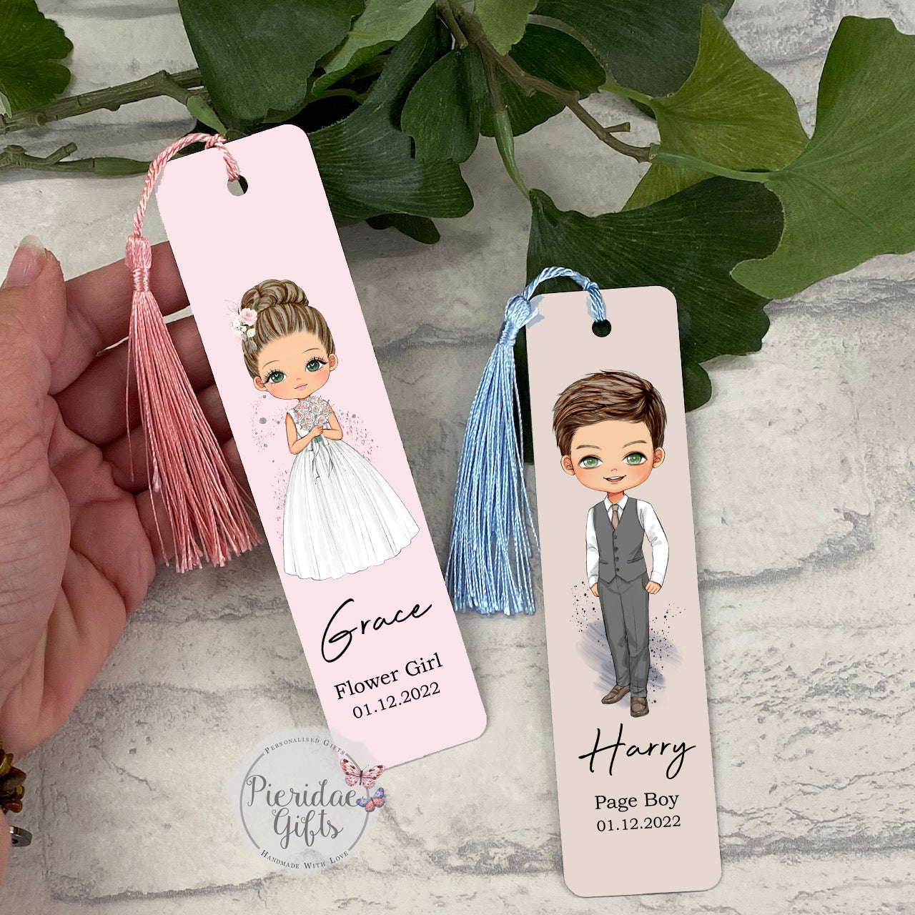 Personalised Page Boy Bookmark