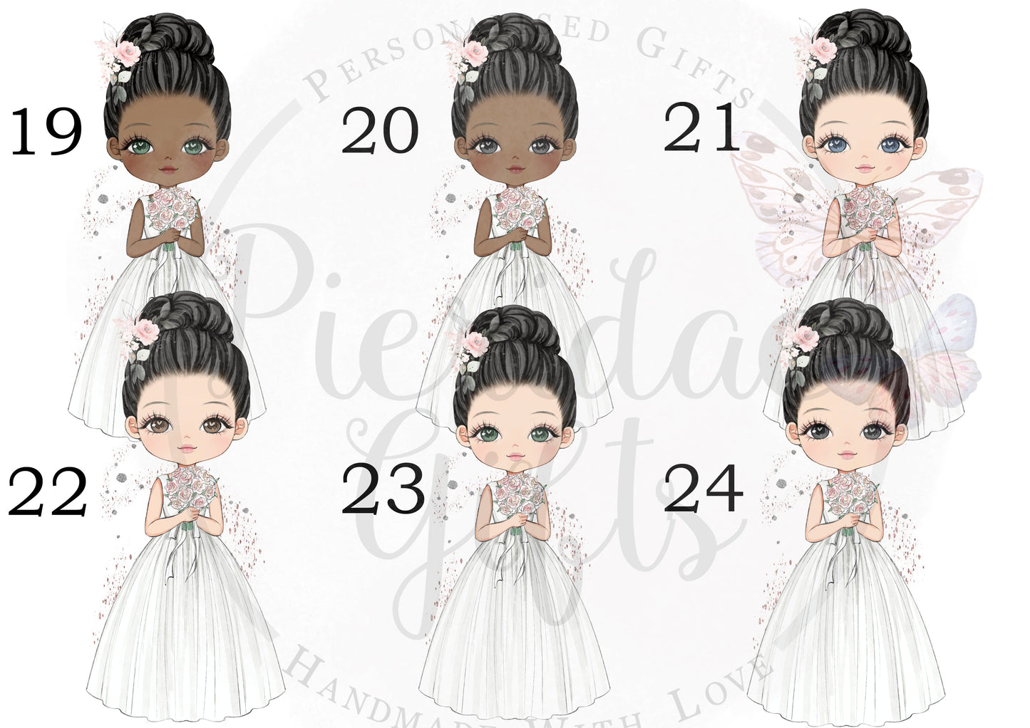 Personalised Flower Girl Bookmark