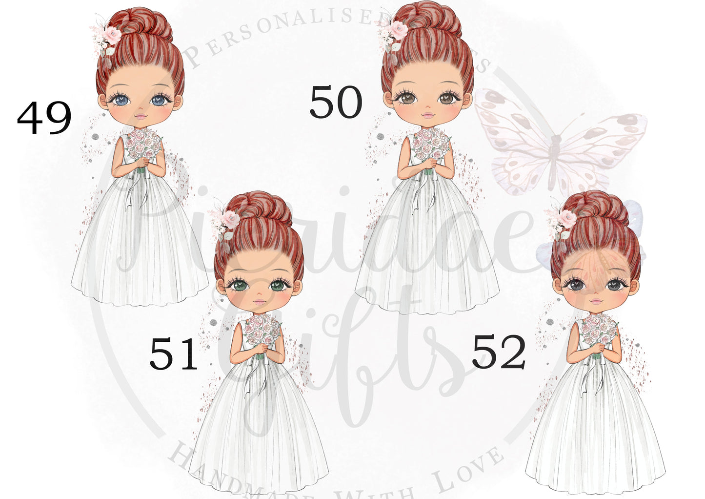 Personalised Flower Girl Bookmark