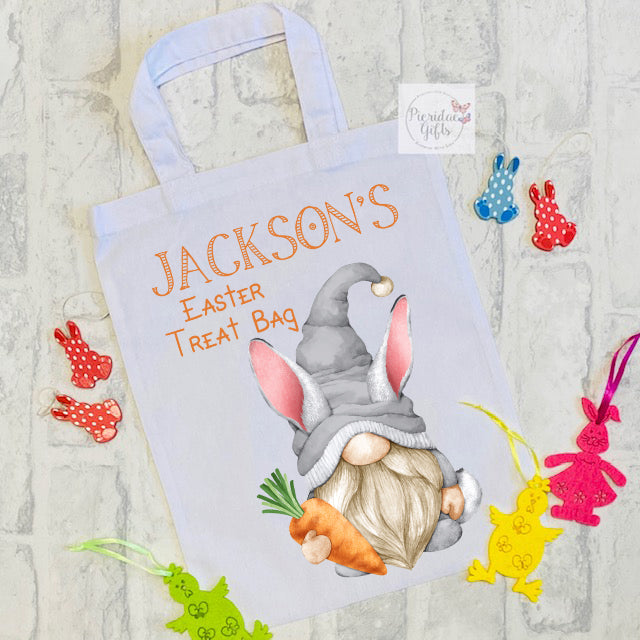 Personalised Easter Gnome Treat Bag (male and female gnome available)